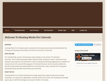 Tablet Screenshot of huntingworksforco.com